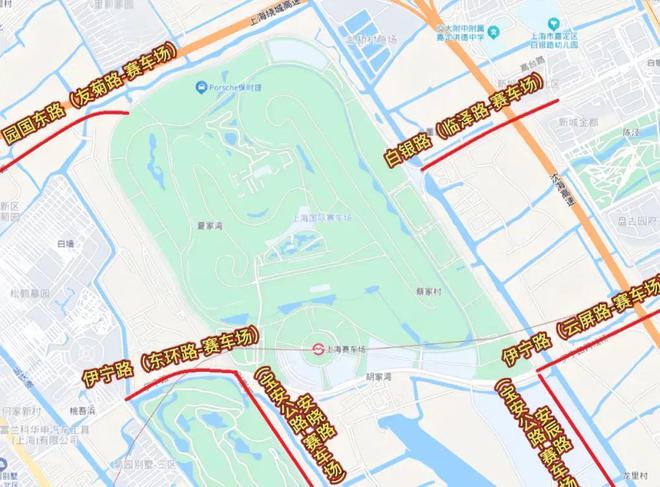 F1本周五开赛嘉定这些道路将实行交通管制(图1)