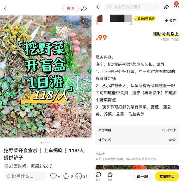 边挖野菜边相亲这届年轻人花99元当“王宝钏”火狐电竞网址(图3)